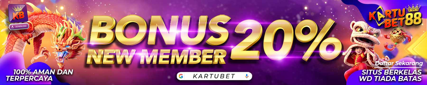 Kartubet88 Bonus New Member